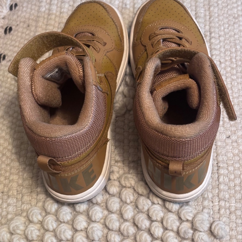 Nike Kid’s Air Force 1 High LV8 Wheat / Light Brown Size 2Y - Picture 5 of 9